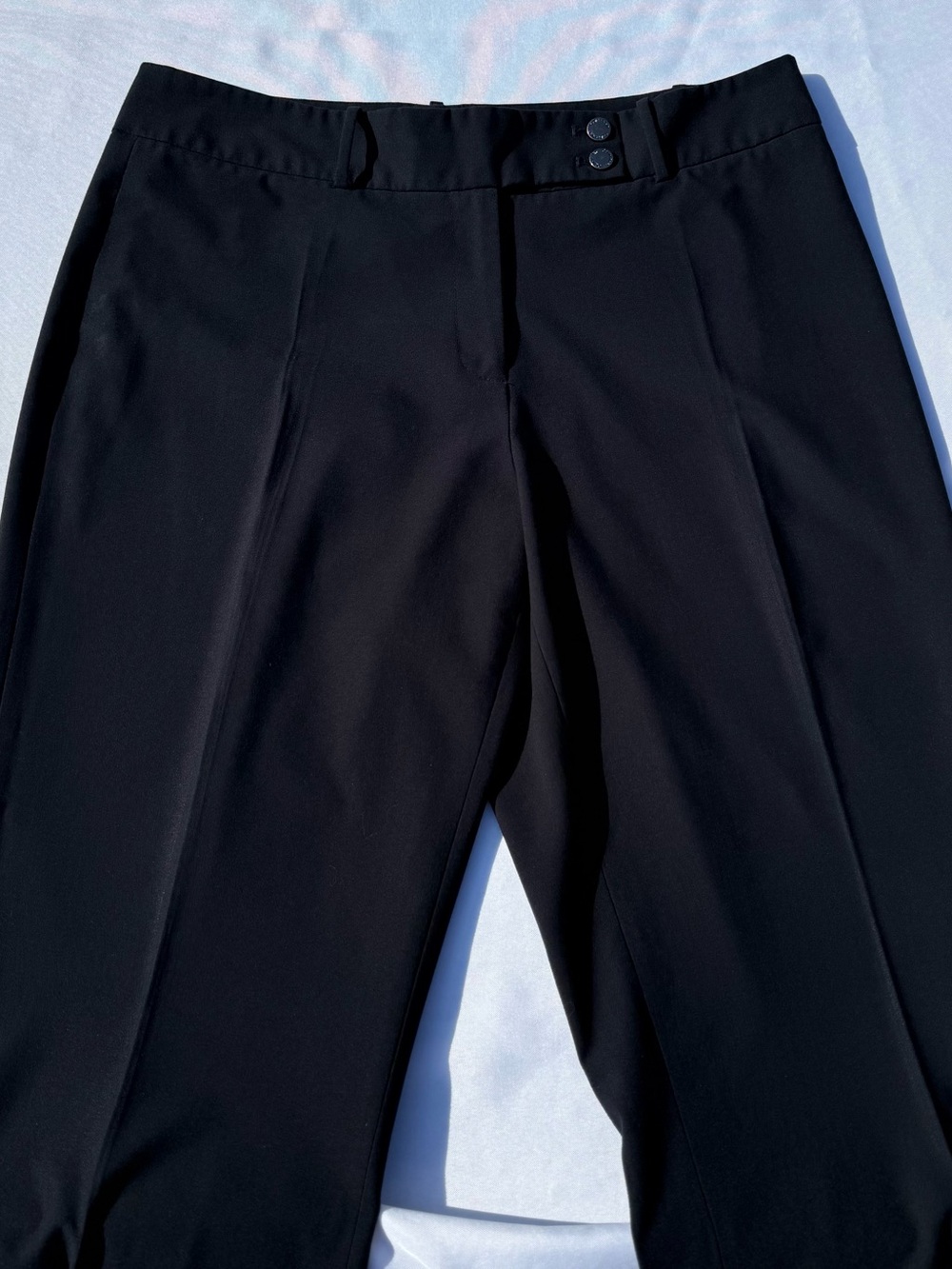 Calvin Klein Dark Navy Curvy Fit Straight-Leg Dress Pants - Picture 4 of 8